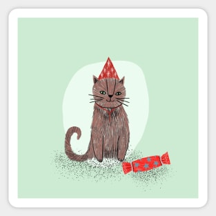 Christmas cat Sticker